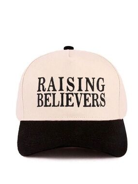 'Raising Believers' Cream and Black Trucker Hat
